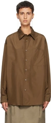 LEMAIRE BROWN RELAXED SHIRT