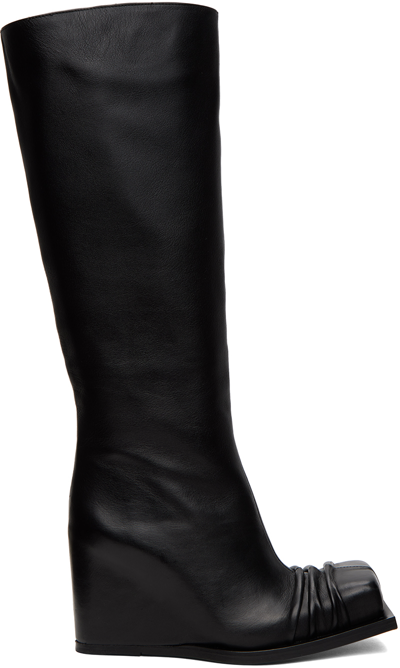 Fidan Novruzova Black Adda Wedge Boots