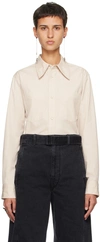 LEMAIRE BEIGE POINTED COLLAR SHIRT