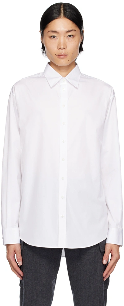 Dsquared2 White Dropped Shoulder Shirt In 100 White