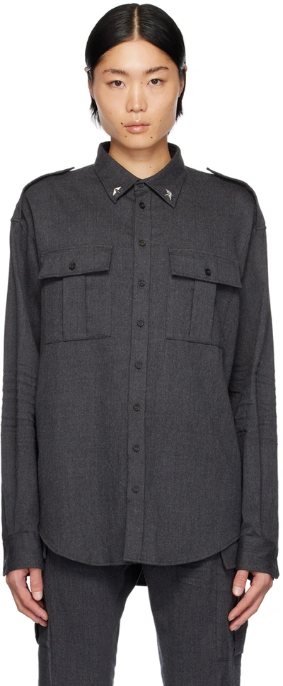 Dsquared2 Gray Uniform Shirt In 860 Grey