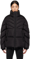 DSQUARED2 BLACK PUFFY STAR KABAN DOWN JACKET