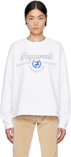 DSQUARED2 WHITE COOL FIT SWEATSHIRT