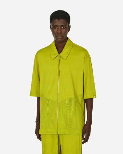 Adidas Originals Sftm Zip Up Shirt Unity Lime In Green