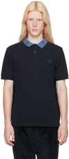 FRED PERRY NAVY GRAPHIC POLO