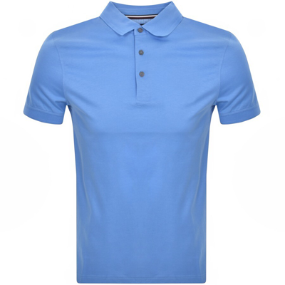 Tommy Hilfiger Logo Polo T Shirt Blue