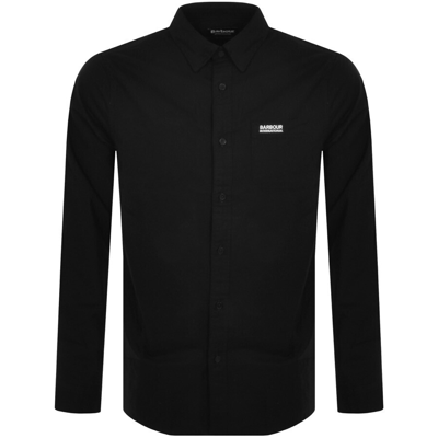Barbour International Kinetic Long Sleeve Mens Tailored Shirt In Black