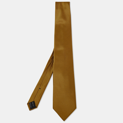 Pre-owned Tom Ford Yellow Silk Jacquard Tie