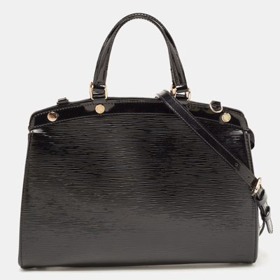 Pre-owned Louis Vuitton Black Electric Epi Leather Brea Mm Bag