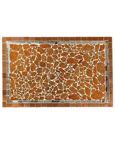 TIRAMISU TIRAMISU DECORATIVE ORANGE ACCENT TRAY