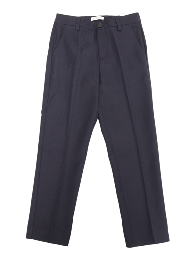 Golden Goose Kids' Boy's Golden Twill Straight Leg Trousers In Blue