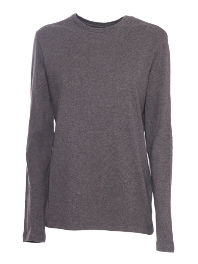 Filatures Du Lion Long Sleeves T-shirt In Gray