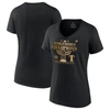 Fanatics Branded Black Texas Rangers 2023 World Series Champions Plus Size Parade V-neck T-shirt In Black