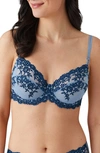 Wacoal Embrace Lace Underwire Bra In Windward Blue,titan