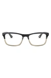 RAY BAN UNISEX 53MM RECTANGULAR OPTICAL GLASSES