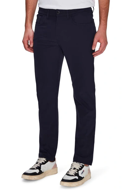 7 For All Mankind Mens Slimmy Tapered Luxe Performance Eco Jeans In Dark Stonewash In Black