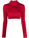 COURRÈGES CUT-OUT LONG-SLEEVES JUMPER