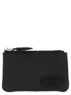 Ferragamo Gancini Leather Keyring In Black