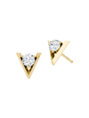 VRAI WOMEN'S VRAI V 14K YELLOW GOLD &1.00 TCW LAB-GROWN DIAMOND STUD EARRINGS