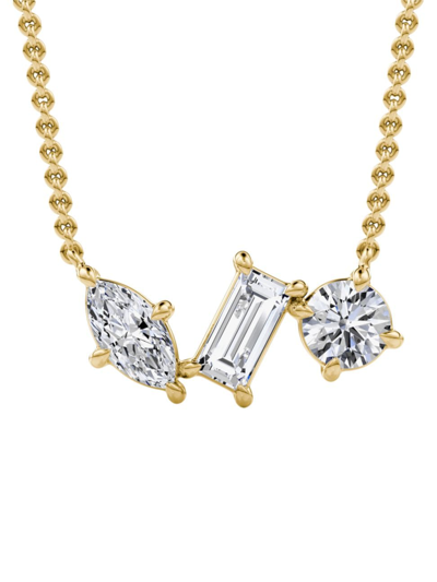 Vrai Women's Constellation Orion 14k Yellow Gold & 0.80 Tcw Lab-grown Diamond Cluster Necklace