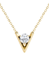 VRAI WOMEN'S VRAI V 14K YELLOW GOLD & 1.00 TCW LAB-GROWN DIAMOND PENDANT NECKLACE