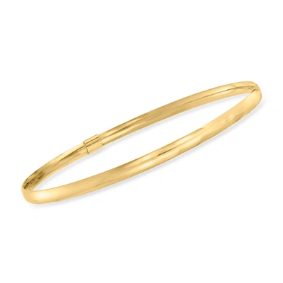 Ross-simons Italian 14kt Yellow Gold Bangle Bracelet In Multi