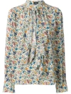 JOSEPH pussy bow floral blouse,JF00021312195007