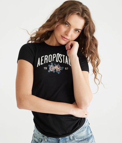 Aéropostale Butterfly Appliquac Graphic Tee In Multi