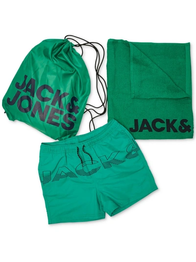 Jack & Jones Mens Boardshorts Beachwear Swim Trunks In Multi