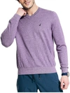 Nautica Mens Lightweight Knit V-neck Sweater In Multi