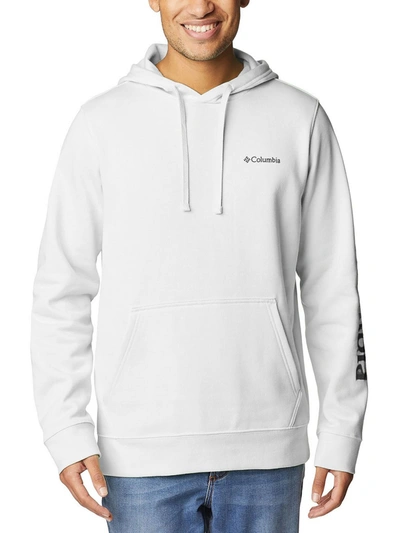Columbia Sportswear Mens Sweatshirt Fitness Hoodie In White
