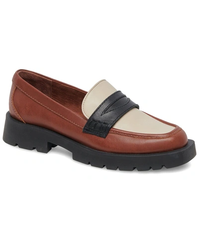 Dolce Vita Elias Leather Loafer In Brown,black
