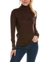 Joseph A Button Cuff Turtleneck Sweater In Multi
