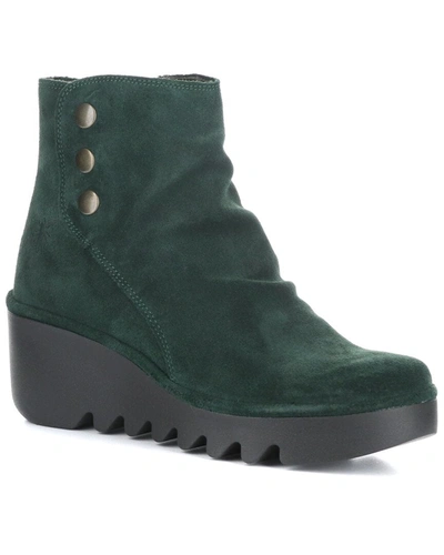 Fly London Brom Suede Boot In Green