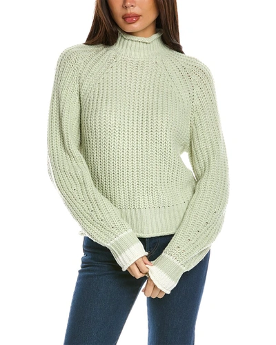 Design History Chunky Mock Sweater In Green