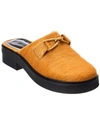 By Far Walker Haircalf Mule In Orange