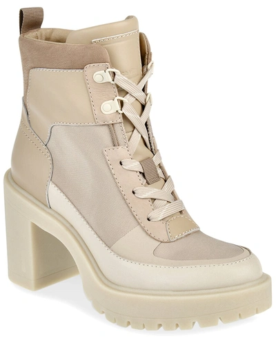 Dolce Vita Collin Leather Bootie In Beige