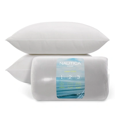 Nautica Embossed Ocean Waves Standard/queen 2pc Pillows In White