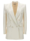 Saint Laurent Silk Tuxedo Jacket With Padded Shoulders