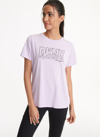 Dkny Women's Skyline Sketch Logo T-shirt In Lavender