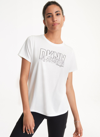 Dkny Women's Skyline Sketch Logo T-shirt In White