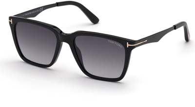 Tom Ford Garrett Ft0862 01b Square Sunglasses In Black