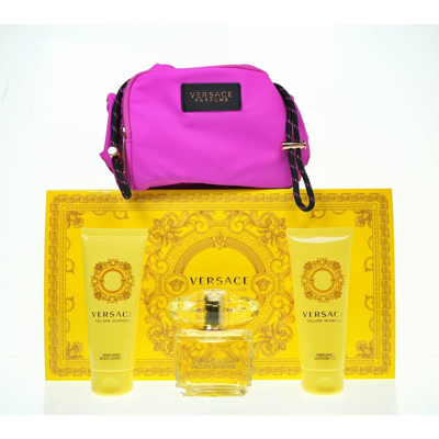Versace Ladies Yellow Diamond Gift Set Fragrances 8011003884902