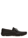 Ferragamo Men Parigi Gancini Leather Drivers Loafers Pebbled T Moro