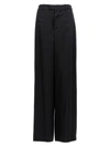 SAINT LAURENT SATIN CRÊPE PANTS BLACK