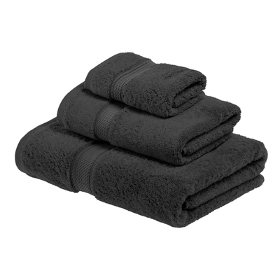 Superior Contemporary Modern Plush And Absorbent Traditional Casual Egyptian Cotton Assorted 3-piece Towel Se