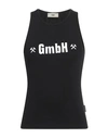 Gmbh Logo Print Organic Cotton Tank Top In Black