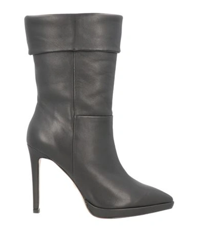 Lola Cruz Woman Ankle Boots Black Size 11 Soft Leather In Black
