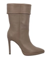 Lola Cruz Woman Ankle Boots Khaki Size 10 Soft Leather In Beige