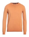 Bomboogie Man Sweater Orange Size 3xl Wool, Polyamide In Orange